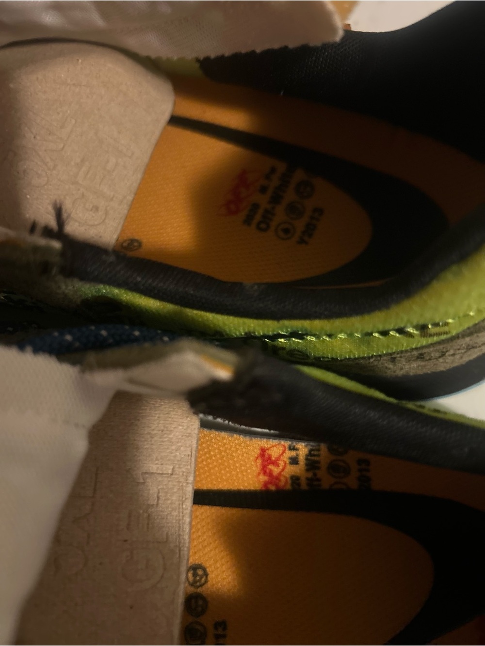 Nike Men’s Neon Green and Olive Suede Mesh Sneakers - Picture 6 of 6